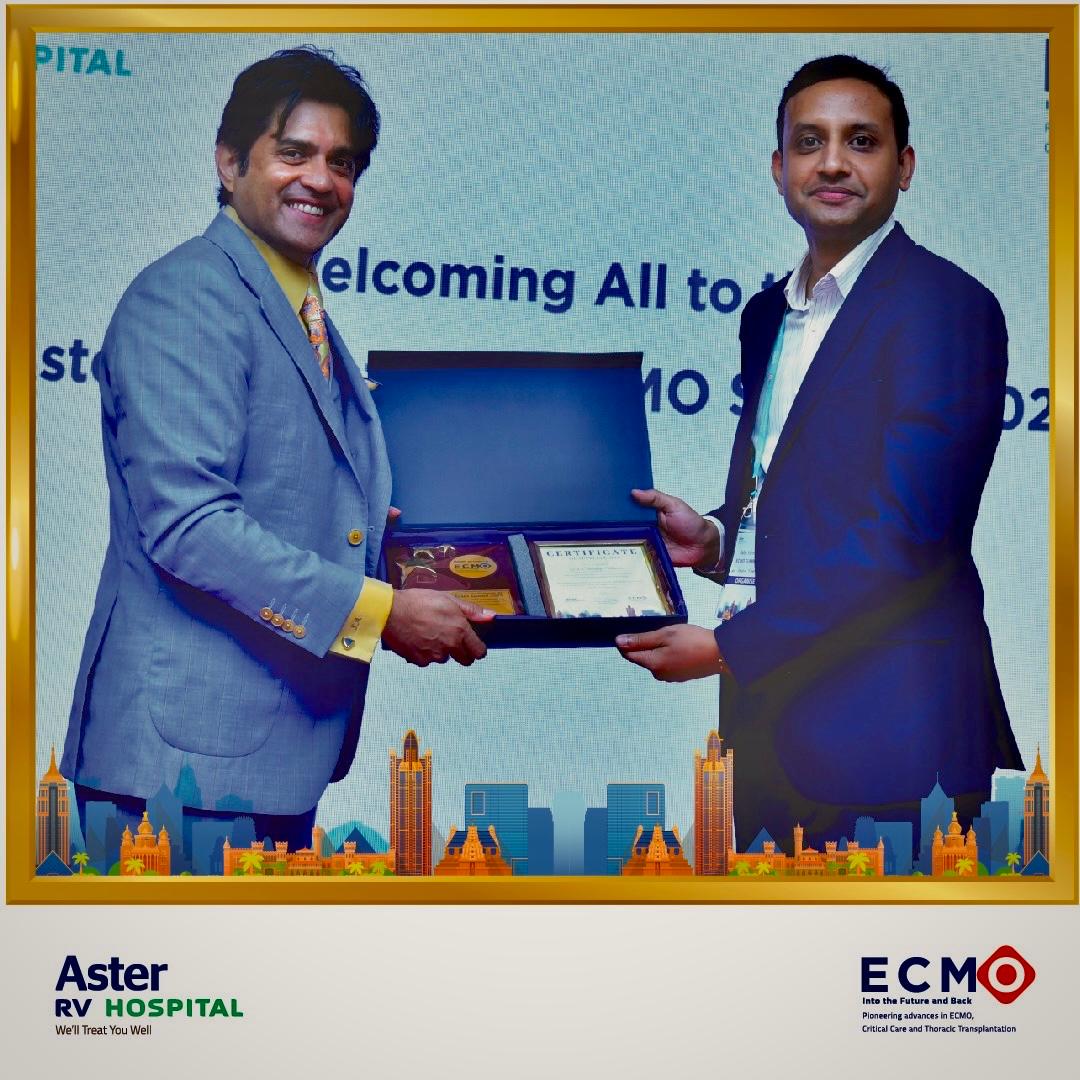 Aster International ECMO Summit Memento Felicitation